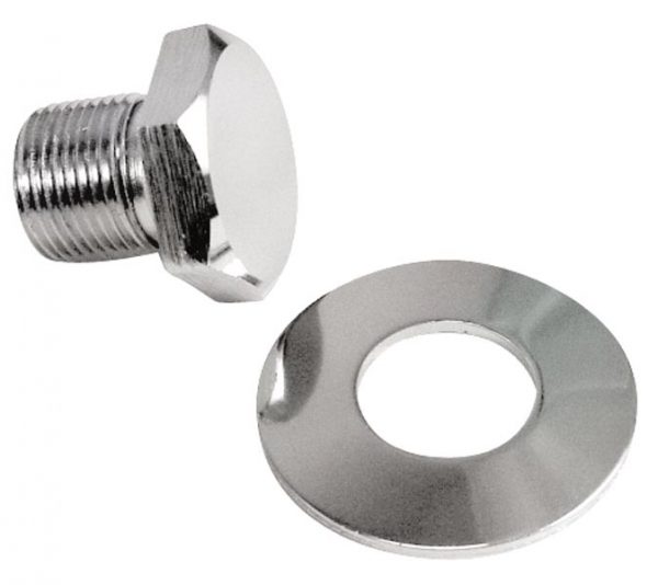 EMPI 9117 : CHROME PULLEY BOLT WITH WASHER