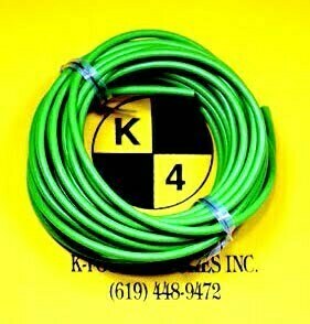 K-FOUR SWITCHES Part Number: 40-203-100 : PRIMARY WIRE / 20 GAUGE / 100ft LONG / GREEN