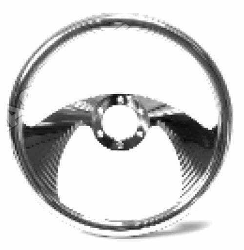 BILLET BATWING STEERING WHEEL 14in BILLET GRIP / 6 HOLE Dan's