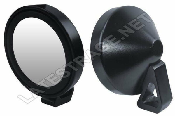 LATEST RAGE 857817BF: DELUXE SIDE VIEW MIRROR / FLAT GLASS / BLACK