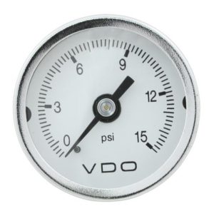VDO 153-002 : VDO MINI PSI GAUGE / 0-15 / WHITE