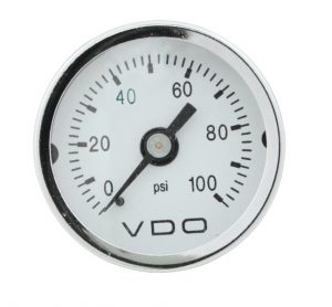 VDO 153-003 : VDO MINI PSI GAUGE / 0-100 / WHITE