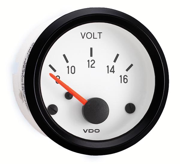 VDO VOLTMETER / WHITE